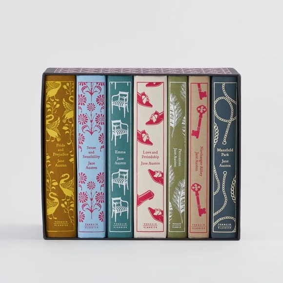 Jane Austen Other - Jane Austen: The Complete Works 7-Book Boxed Set Coralie Bickford-Smith Design